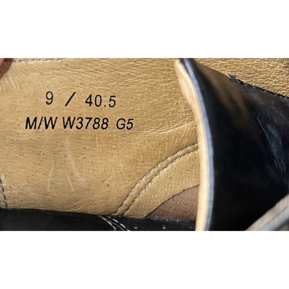 Born Wmn Shoes  Sz 9 M/W Wide Black Leather Lace Up Oxford W3788 - Picture 9 of 10